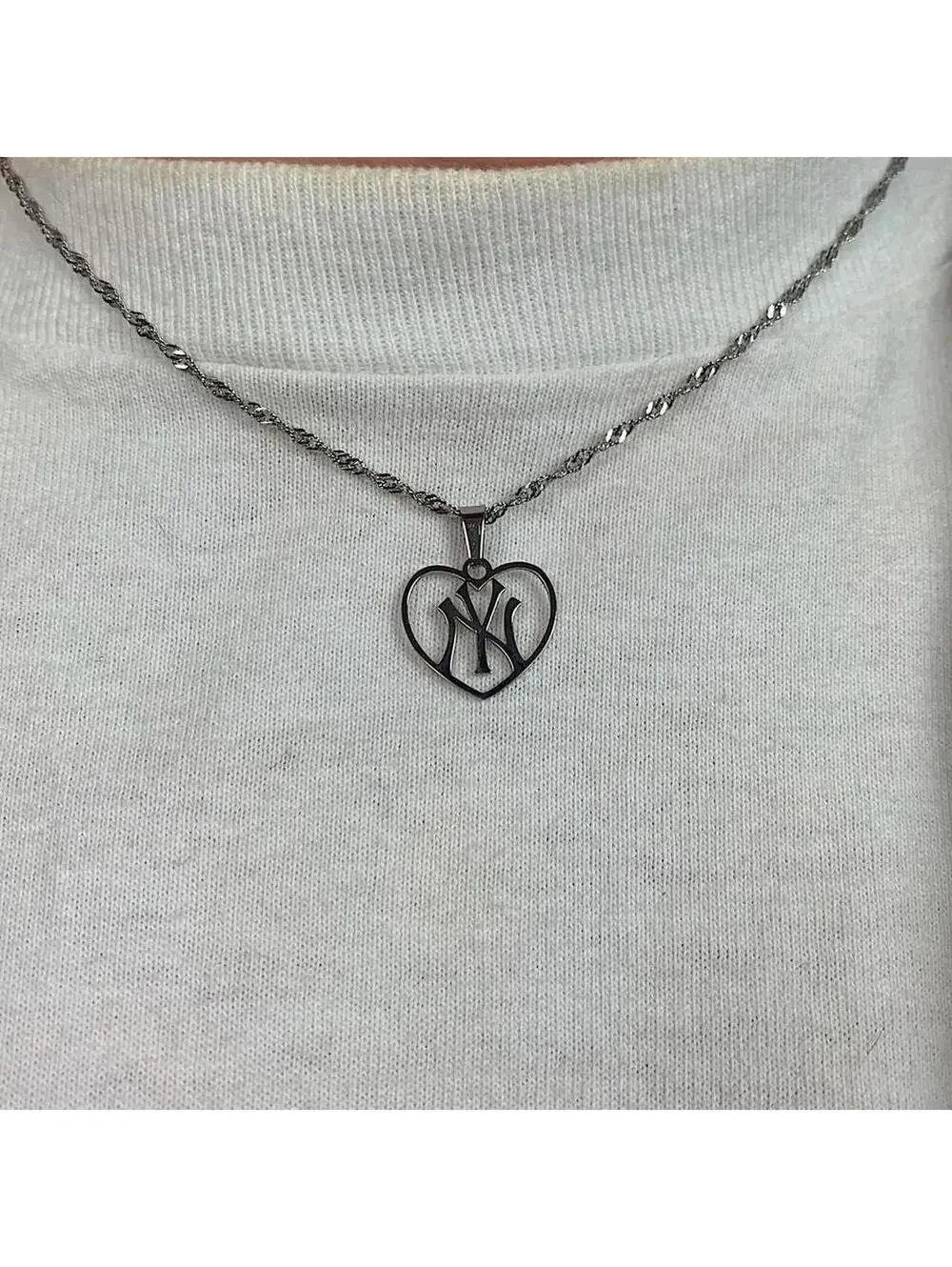 Y2K Gold Stainless Steel Steel Chain Necklace